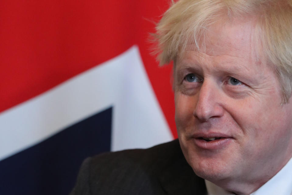 Prime minister Boris Johnson at a meeting in 10 Downing Street, London. Photo: PA