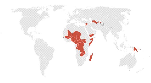 carte monde pays qui ne vaccinent pas (Photo: Le HuffPost)