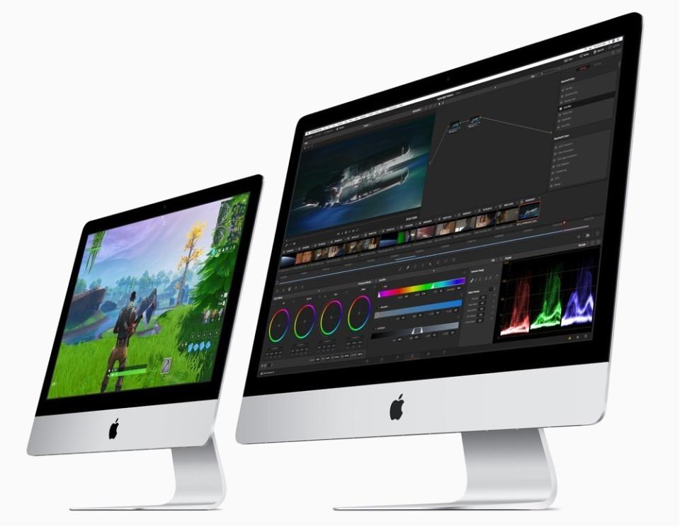 Apple's 21.5-inch and 27-inch iMacs. (Image: Apple)