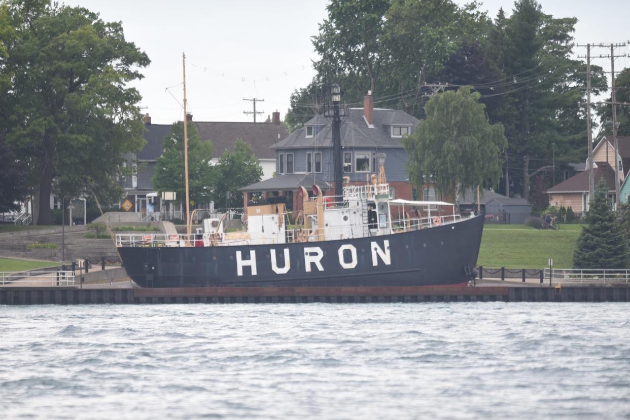The Huron Lightship Museum in Port Huron is seen from the St. Clair River on Saturday, July 15, 2023.