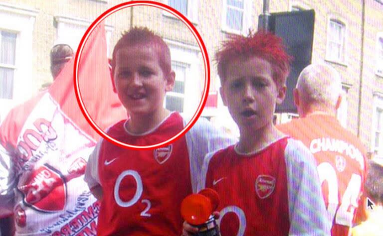 Harry Kane en su infancia, cuando soñaba con brillar en Arsenal