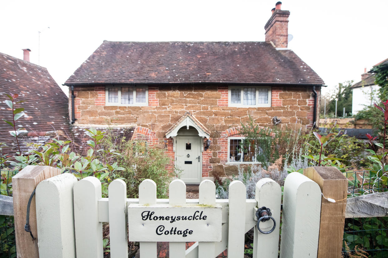 Honeysuckle cottage pictured, which inspired the one built in the film The Holiday. (SWNS)