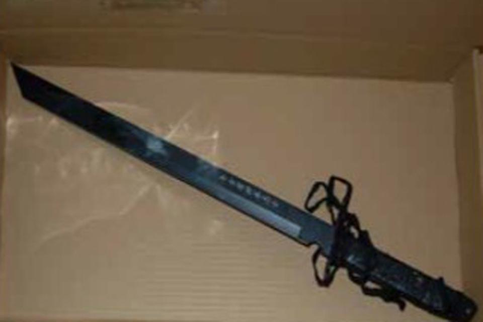 Police found a sword in their investigation into the gang (Metropolitan Police Service)