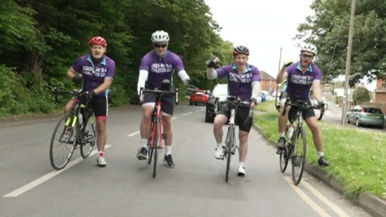 Football fans cycling to Germany for the Euros