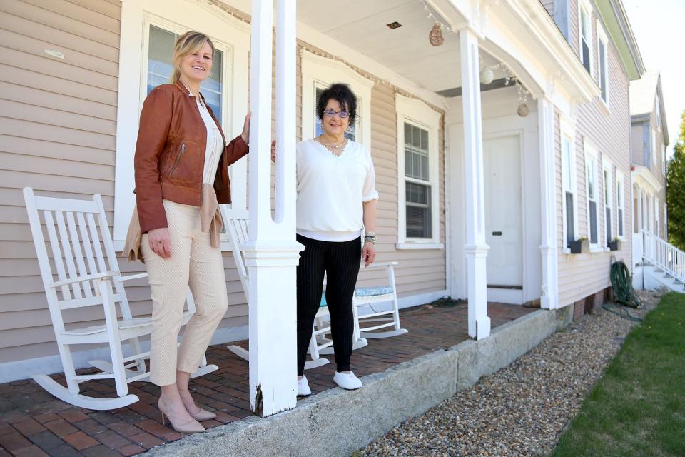 Lydia's House of Hope grant writer Amy Paquette, left and Theresa Tozier, founder and executive director, have a vision to expand the operation in the future.