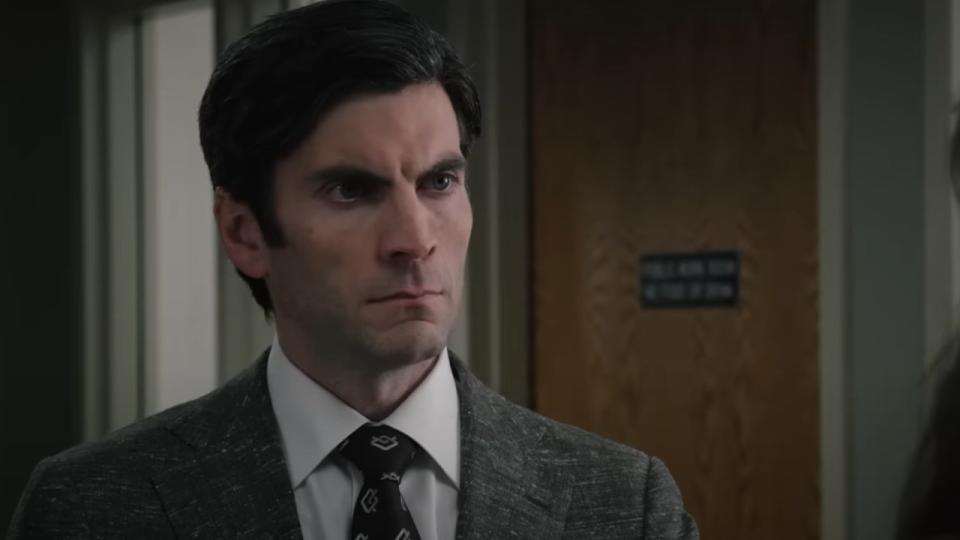 Wes Bentley as Jamie learning he was adopted on Yellowstone.