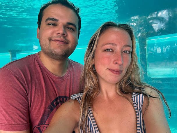 PHOTO: Casey Fite is pictured with her fiancé Dylan Lyons, who was shot and killed on Feb. 22, 2023, while covering a story in Orlando, Florida. (Courtesy of Casey Fite)