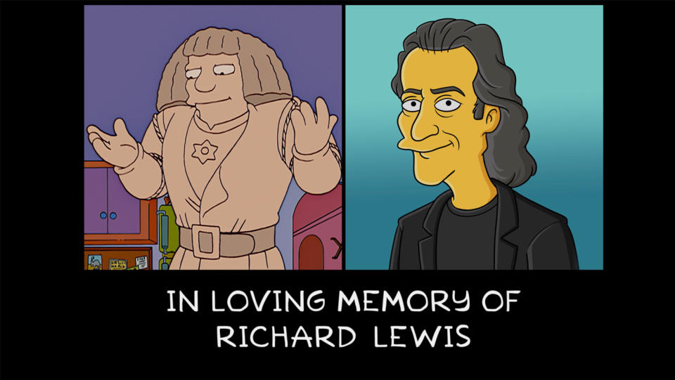 “The Simpsons” Richard Lewis Memorial