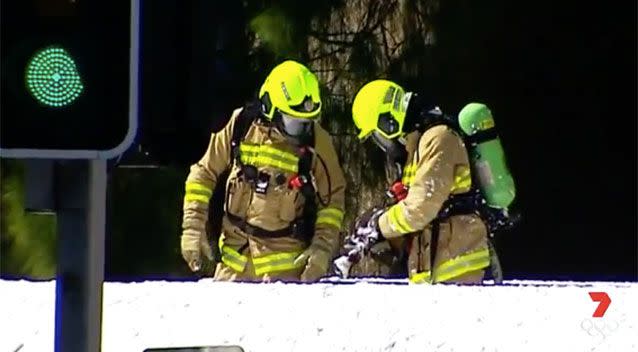 Fire crews at the Eastlakes scene. Source: 7News