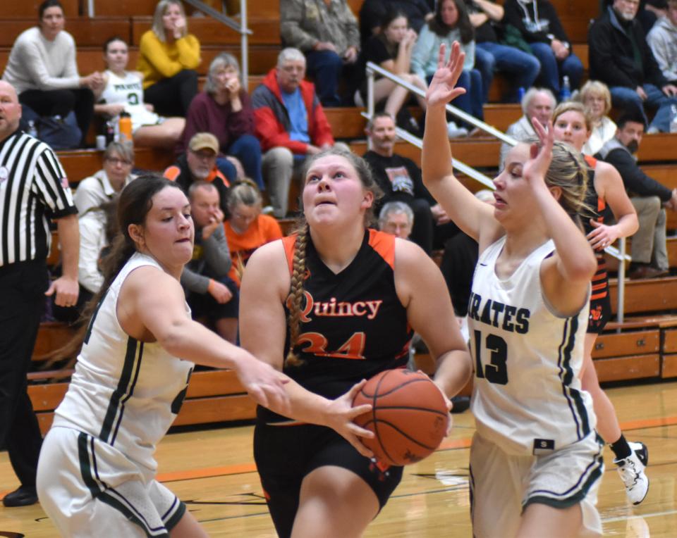 Quincy's Alyssa McCavit earned Big 8 All Conference Honorable Mention honors this season