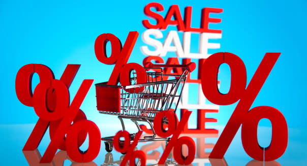 Sale background with percent