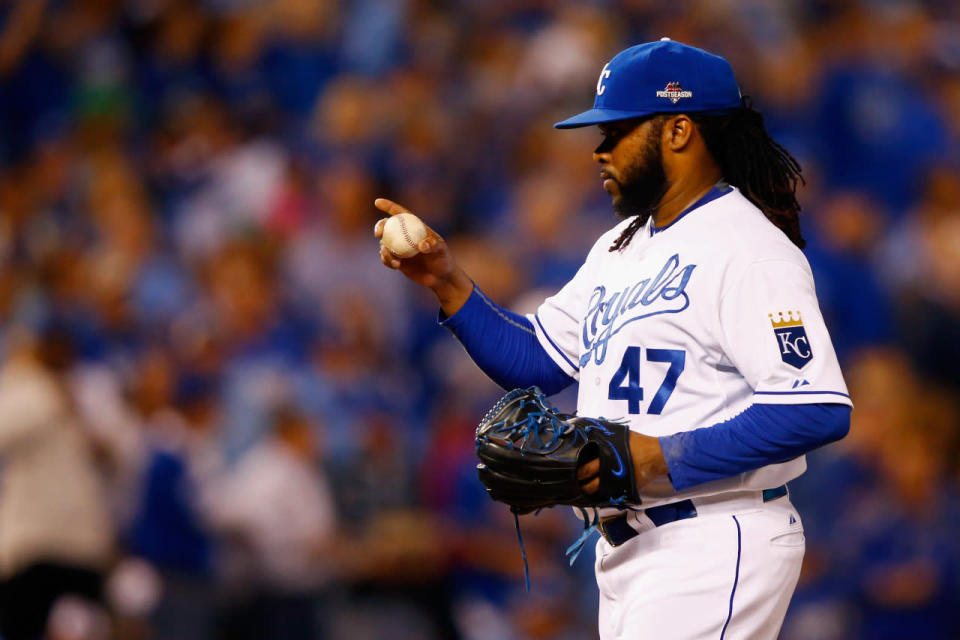 Pitcher Johnny Cueto, Kansas City Royals