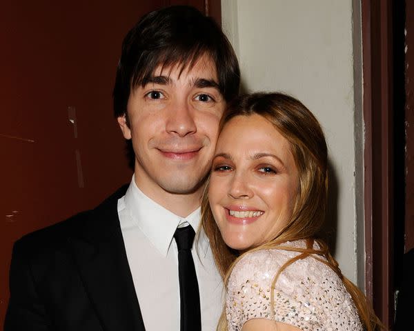 Michael Caulfield/WireImage Justin Long and Drew Barrymore in Los Angeles on April 17, 2010