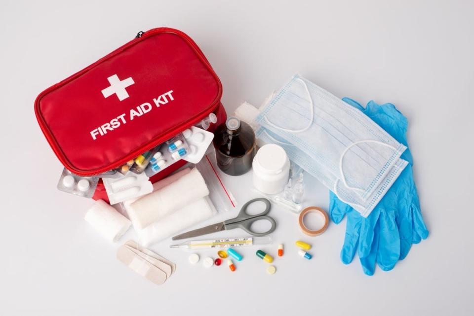 First aid kit and supplies