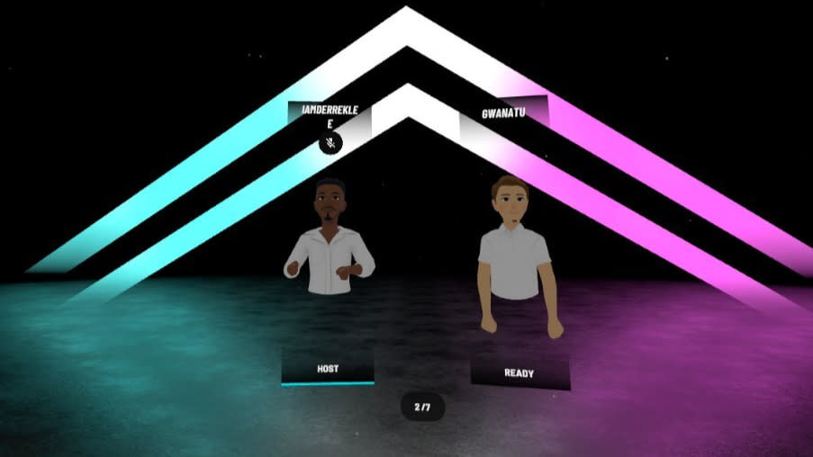 Derrek and Nick avatars in FitXR