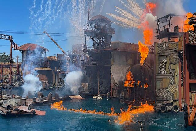 The Waterworld Stunt Show at Universal Studios Hollywood