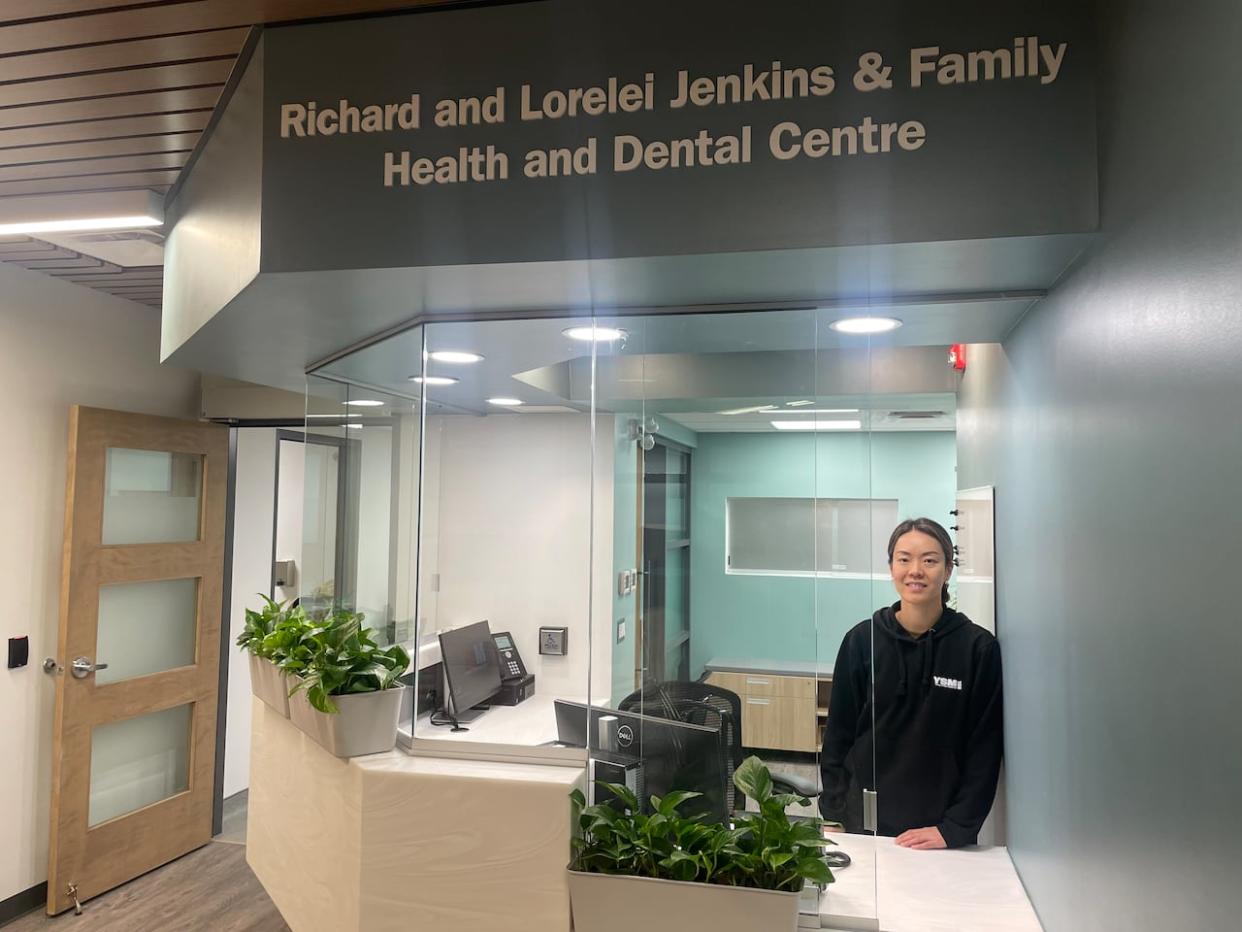 June Zhang manages the Yonge Street Mission's new health and dental centre in Chinatown. The new facility allows for more volunteers to offer a variety of health-care services to street-involved youth. (Ethan Lang/CBC - image credit)