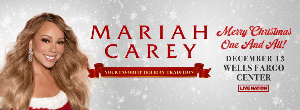 Tickets are still available for tonight's "Merry Christmas One and All" performance by Mariah Carey at the Wells Fargo Center in south Philadelphia.