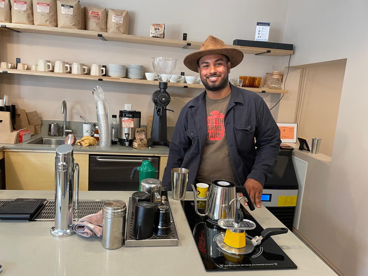 Héctor Caravajal, founder and CEO of Don Carvajal Café, which is now open in Irvington. Photographed May 2024