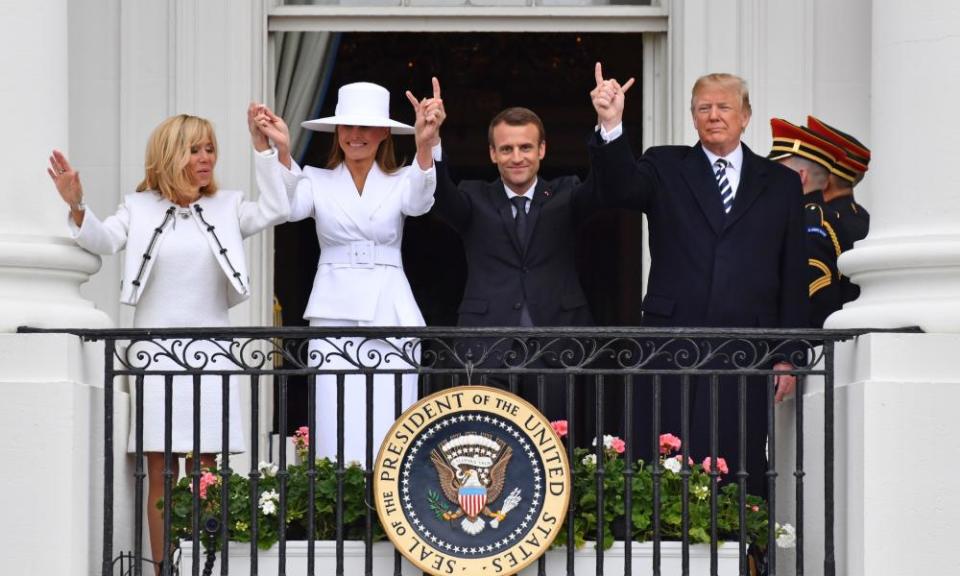 ‘Perhaps the Macrons understand that to exist in Trump-world they must acquiesce to this trophy wife pageant.’ 