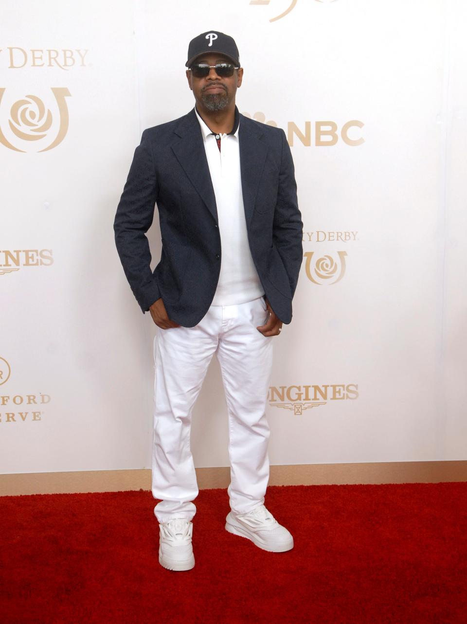 Nathan Morris of Boyz II Men poses on the 150th Kentucky Derby red carpet Saturday. May 04, 2024