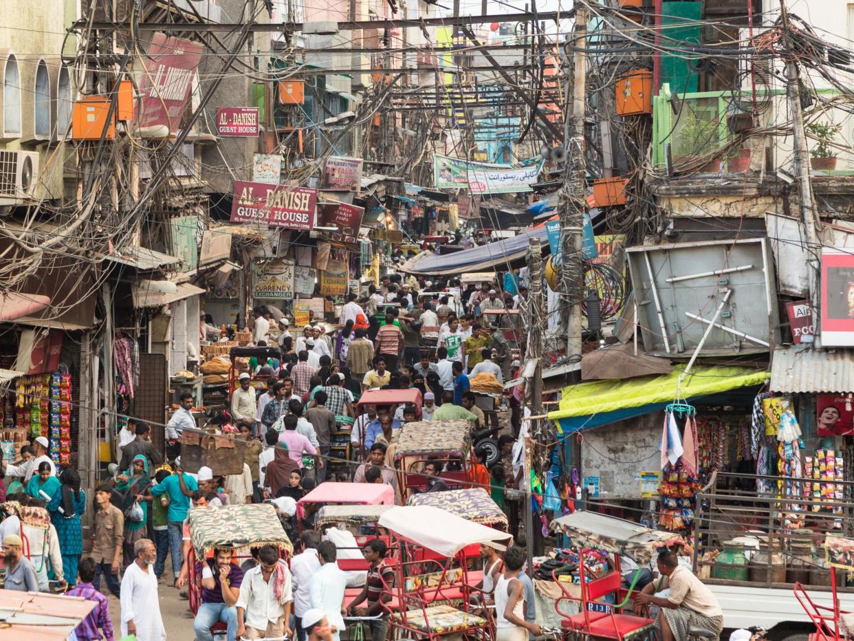 Streets of Old Delhi in India: iStock