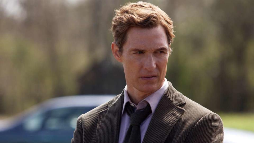 Matthew McConaughey clean shaven in True Detective