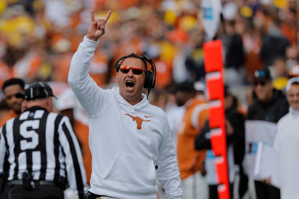 "I think it is good for the state of Texas that we play an in-state team every year," Texas head coach Steve Sarkisian said Wednesday. The Longhorns take on UTSA on Saturday.