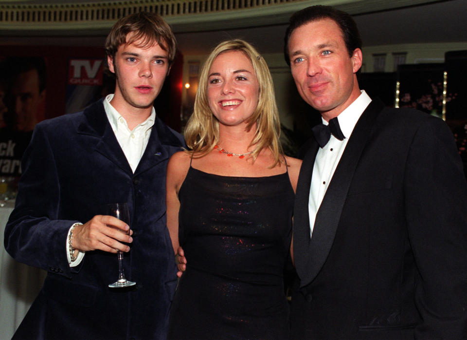 Eastenders stars Joe Absolom (Matthew Rose), Tamzin Outhwaite (Melanie Healy) and Martin Kemp (Steve Owen) attend the TV Quick Awards at the Dorchester Hotel, London.