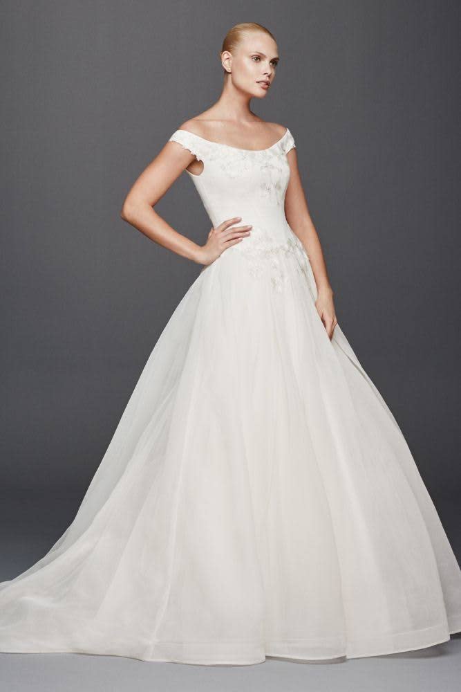 Truly Zac Posen Off the Shoulder Wedding Dress