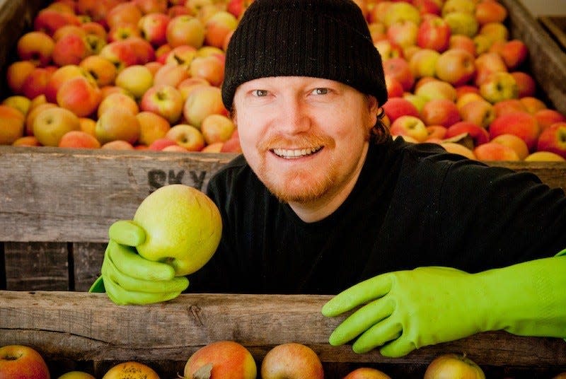 Noble Cider's cider maker and founder Lief Stevens.