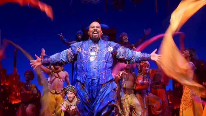 Disney's Broadway hit Aladdin, which is based on the 1992 animated movie. 