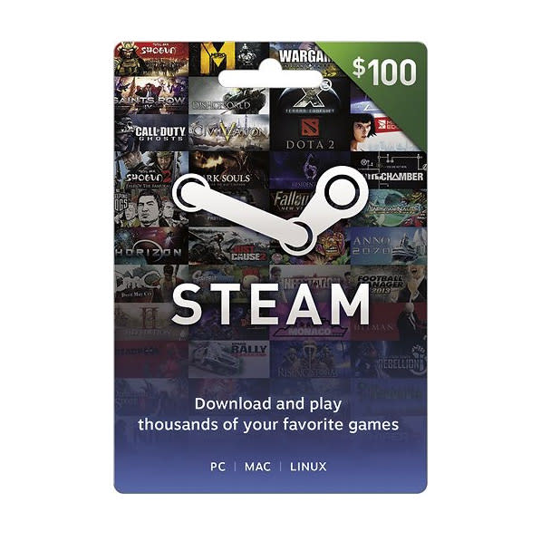 Steam $100 Wallet Card