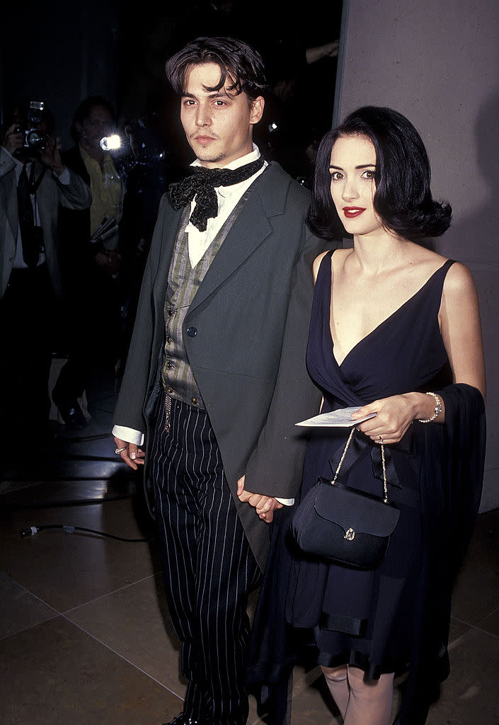 Winona Ryder at the 1991 Golden Globes