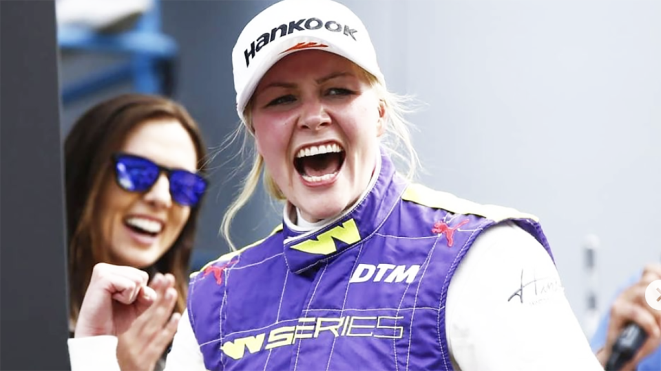 W-Series driver Emma Kimilainen has opened up about rejecting an offer to drive in the Indy Lights series after a sponsor asked her to pose for a men's magazine as part of the deal. Picture: Instagram 