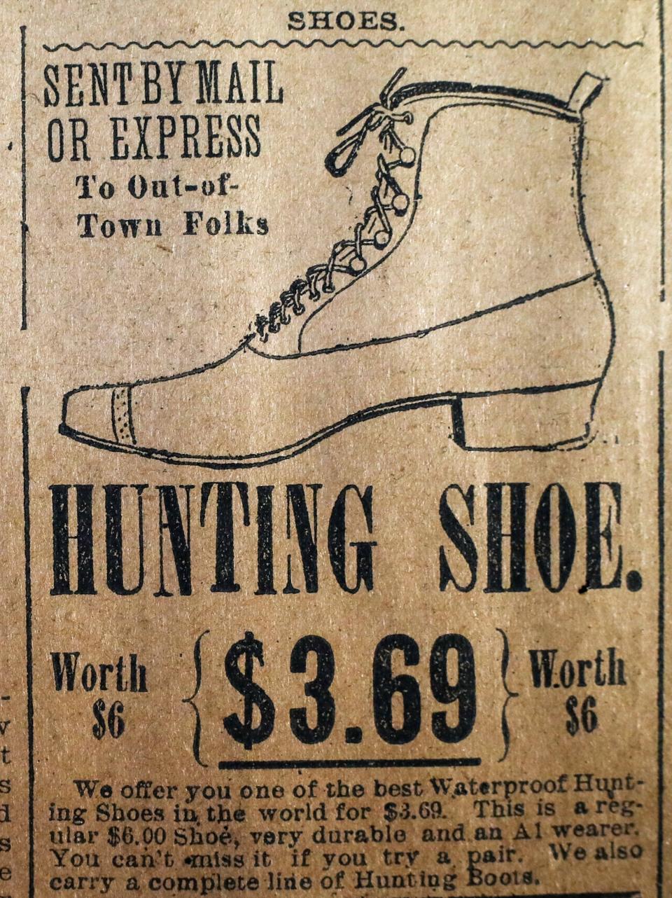 Portions of The Courier-Journal published on November 17, 1894.  The newspaper was found behind a mantel mirror in the home of Ed and Kimberly Nye.