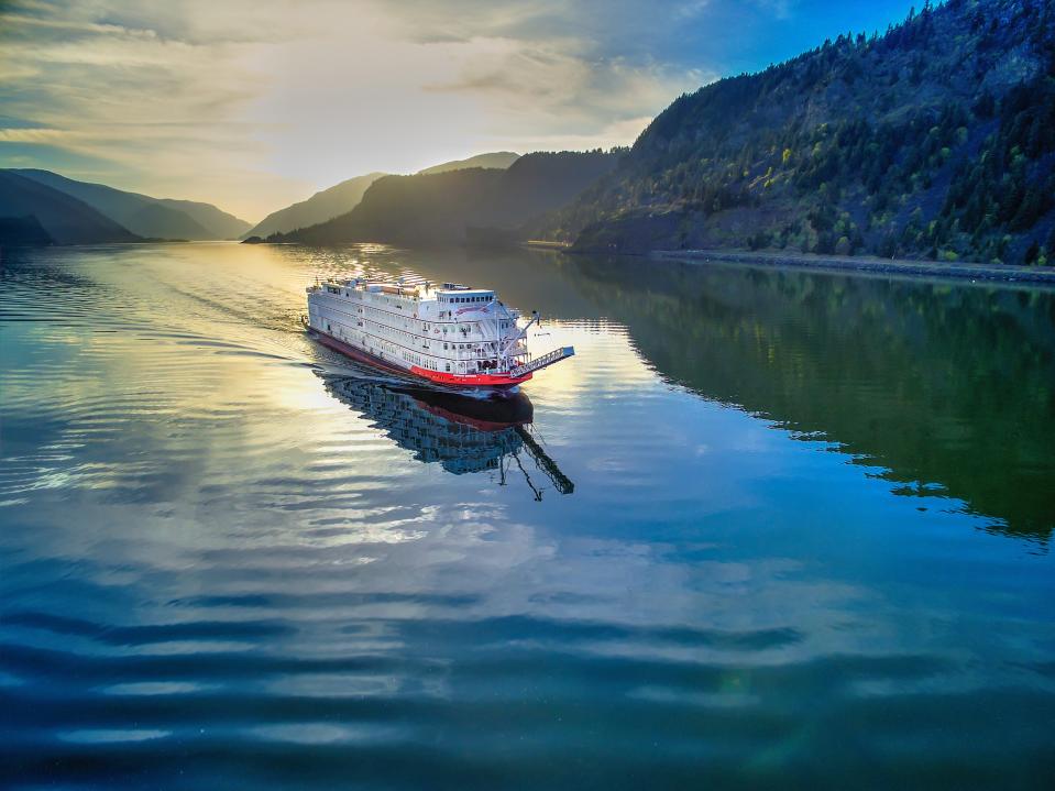 American Queen Steamboat Company’s American Empress on the Columbia River