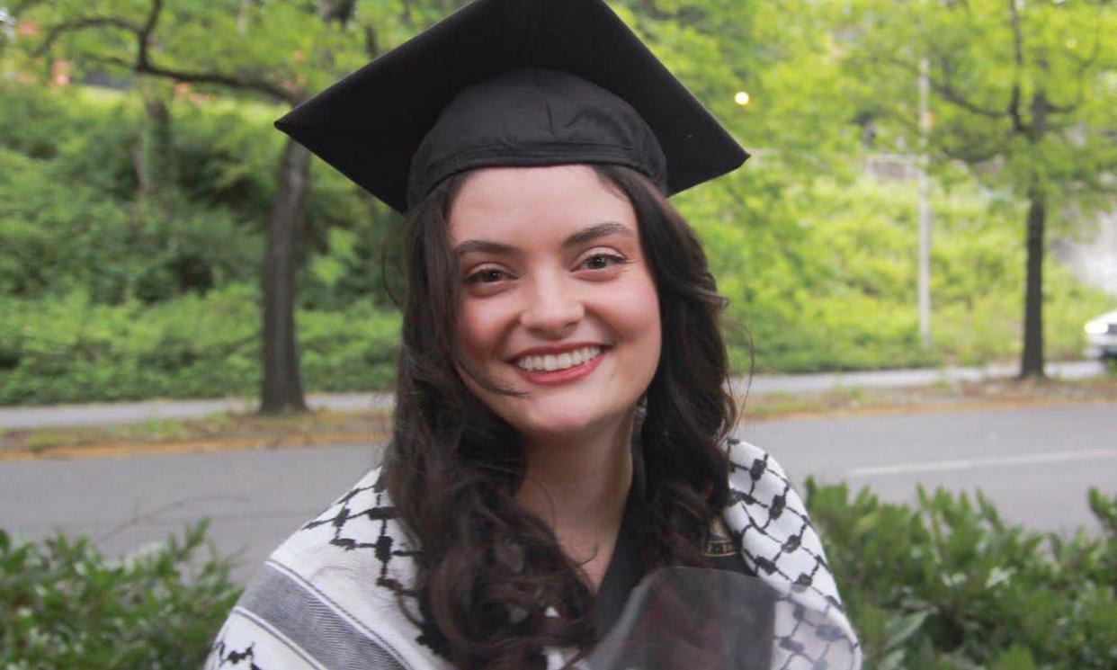 <span>Ayşenur Ezgi Eygi, at her graduation from the University of Washington earlier this year.</span><span>Photograph: Eygi family/International Solidarity Movement/AP</span>