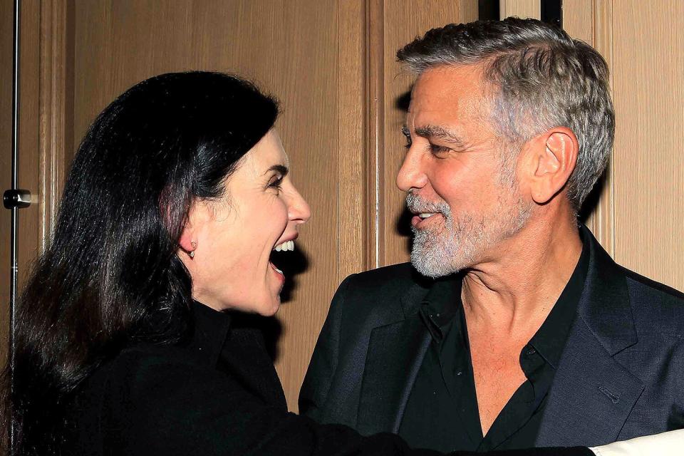 Julianna Margulies and George Clooney