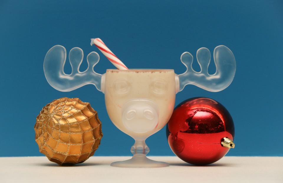 A “Christmas Vacation” moose mug is filled with eggnog. Here are five eggnog recipes to help you fill your favorite holiday glasses with Christmas cheer.