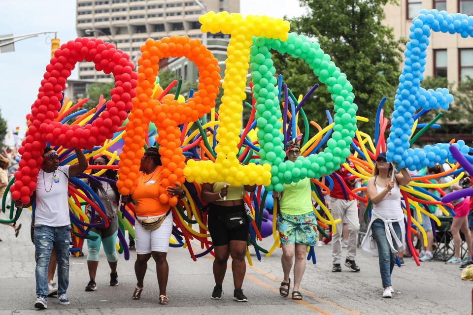 Scenes from the Cadillac Barbie Pride Parade on Mass Ave. in Indianapolis, Saturday, June 8, 2019.