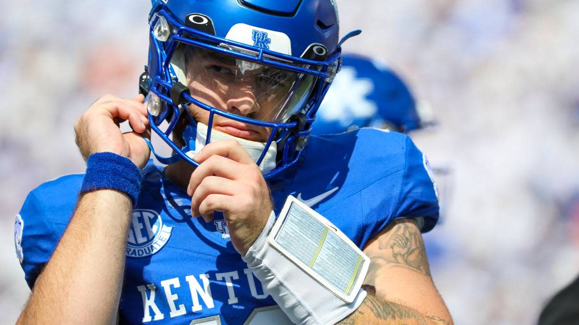 Quarterback Devin Leary led Kentucky to seven wins in one season as a Wildcat after transferring from N.C. State. Brian Simms/bsimms@herald-leader.com