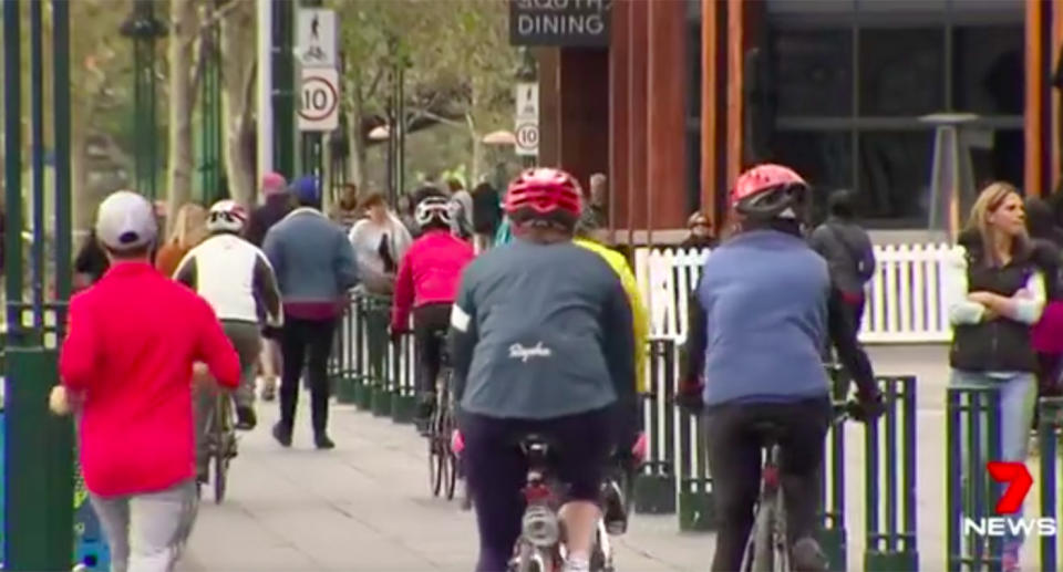 Victoria is the only state that does not allow cyclists over the age of 12 on footpaths unless they have a medical certificate.