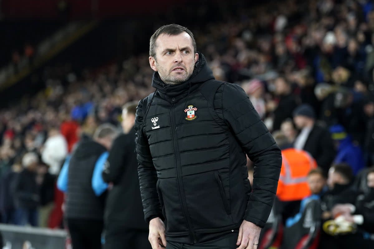 Southampton manager Nathan Jones saw his side edge past Lincoln (Andrew Matthews/PA) (PA Wire)