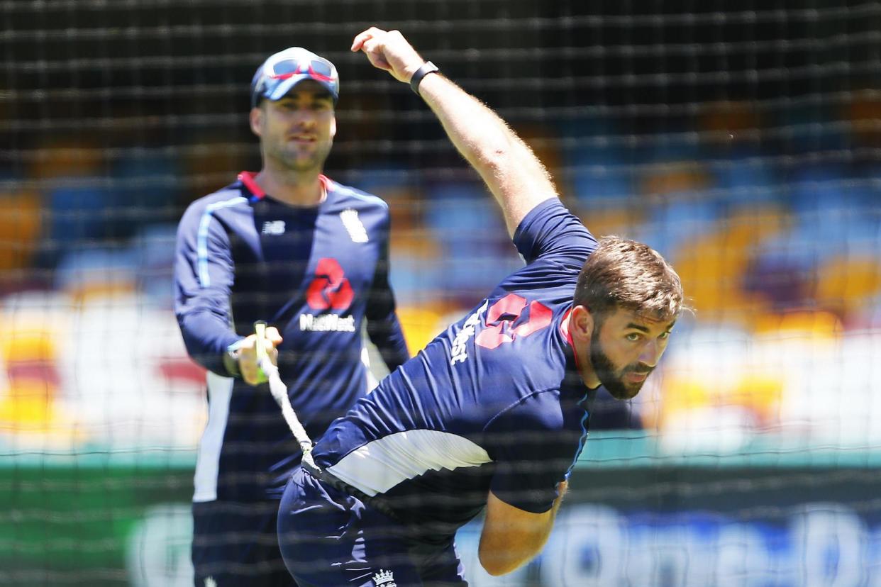 Over and out: Liam Plunkett: AFP/Getty Images