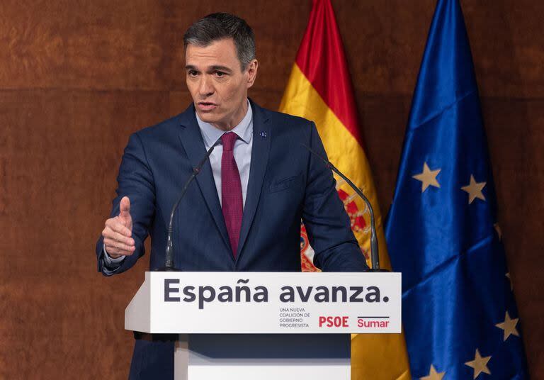 El presidente del Gobierno en funciones, Pedro Sánchez