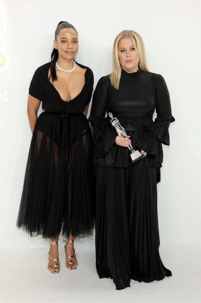 PHOTO: Aurora James and Shannon Abloh attend 2022 CFDA Fashion Awards at Cipriani South Street, Nov. 7, 2022, in New York City. (Dimitrios Kambouris/Getty Images)