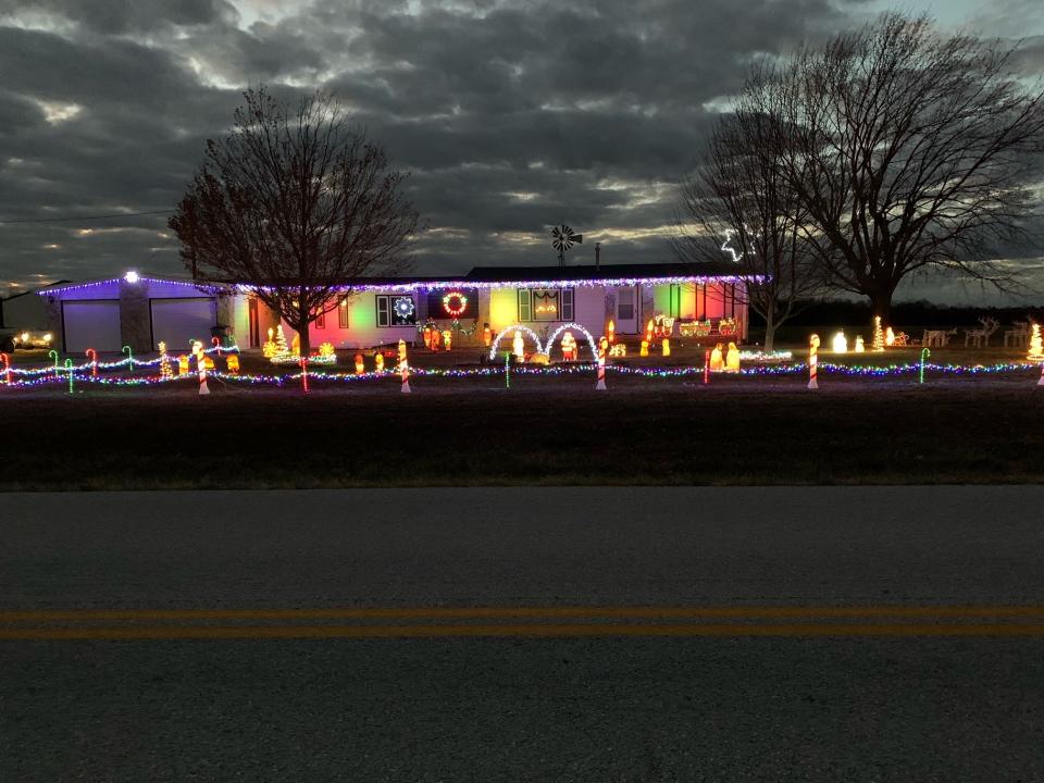 The Smiths Farm Christmas Display, located at 2837 S. State Highway PP in Republic, features inflatables, blow molds and hundreds of Christmas lights. The entire display is set to music and will be on from 6-9 p.m. each day until Christmas.