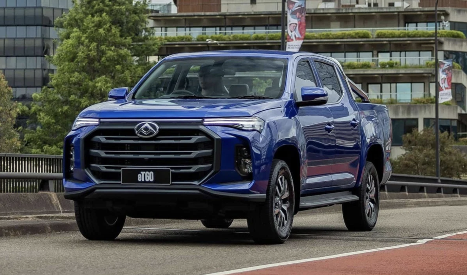 The LDV eT60, pictured, was the first electric ute available in Aus.