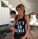 <p>The TV host and her cutie, Haley Joy, put their girl power on display in this cute snap. (Photo: <a rel="nofollow noopener" href="https://www.instagram.com/p/BaFKek9gJe3/?taken-by=hodakotb" target="_blank" data-ylk="slk:Hoda Kotb via Instagram);elm:context_link;itc:0;sec:content-canvas" class="link ">Hoda Kotb via Instagram)</a> </p>